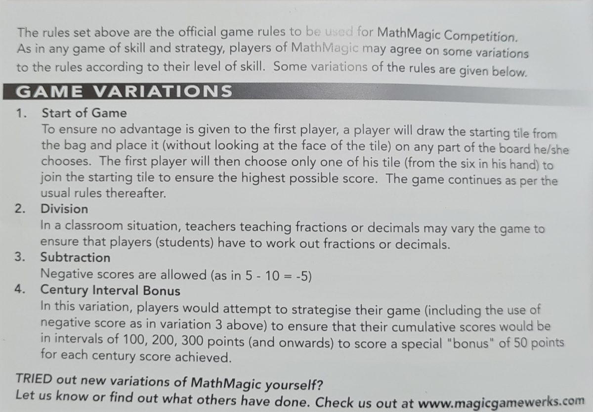Math Magic – KakiTabletop