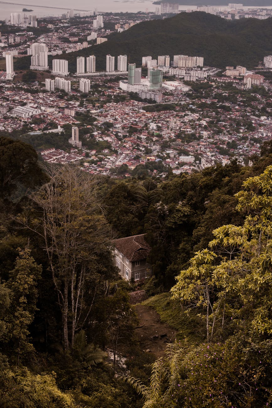 cityscape from penang hill